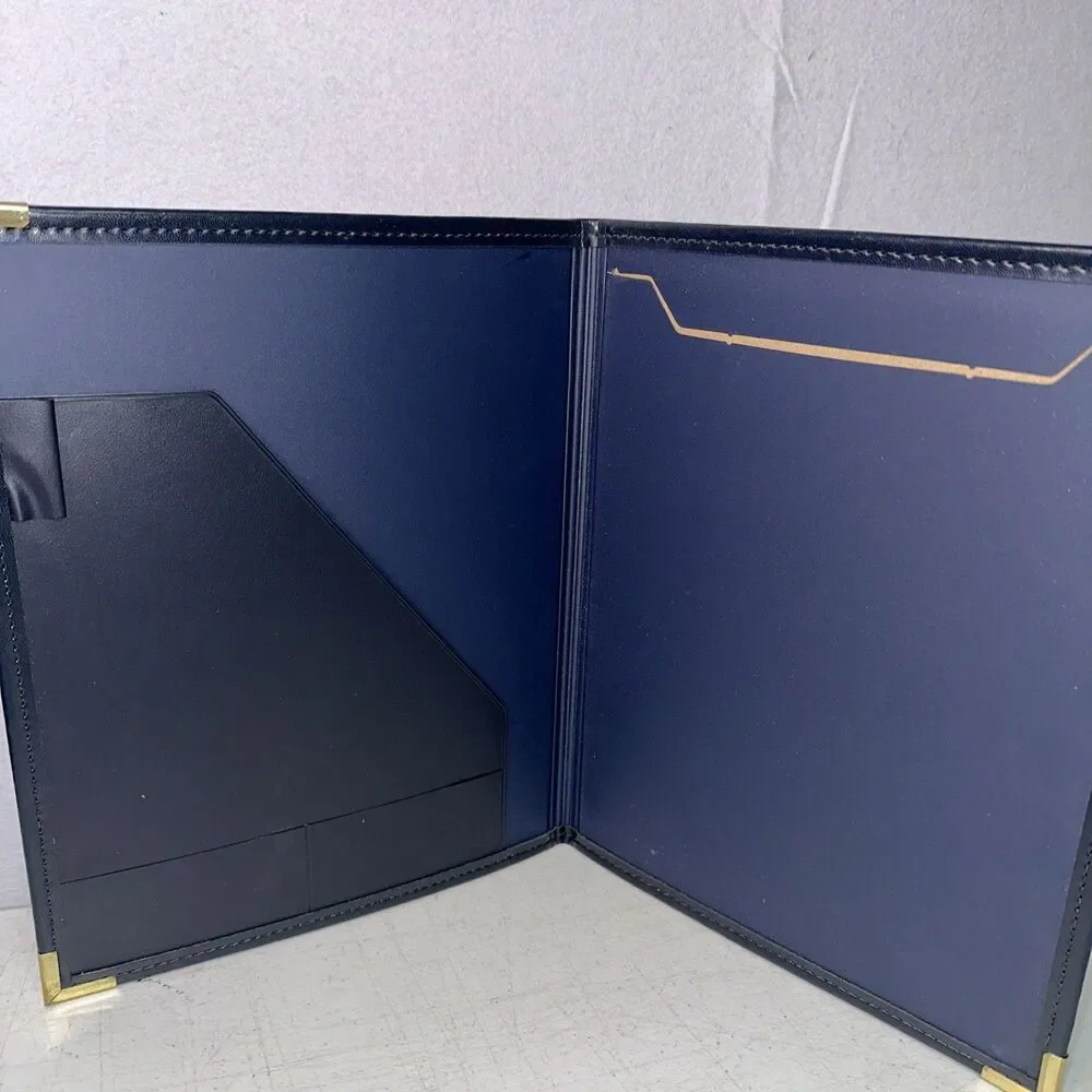 Temple University Portfolio Planner Organizer For Interviews Navy Blue/Gold